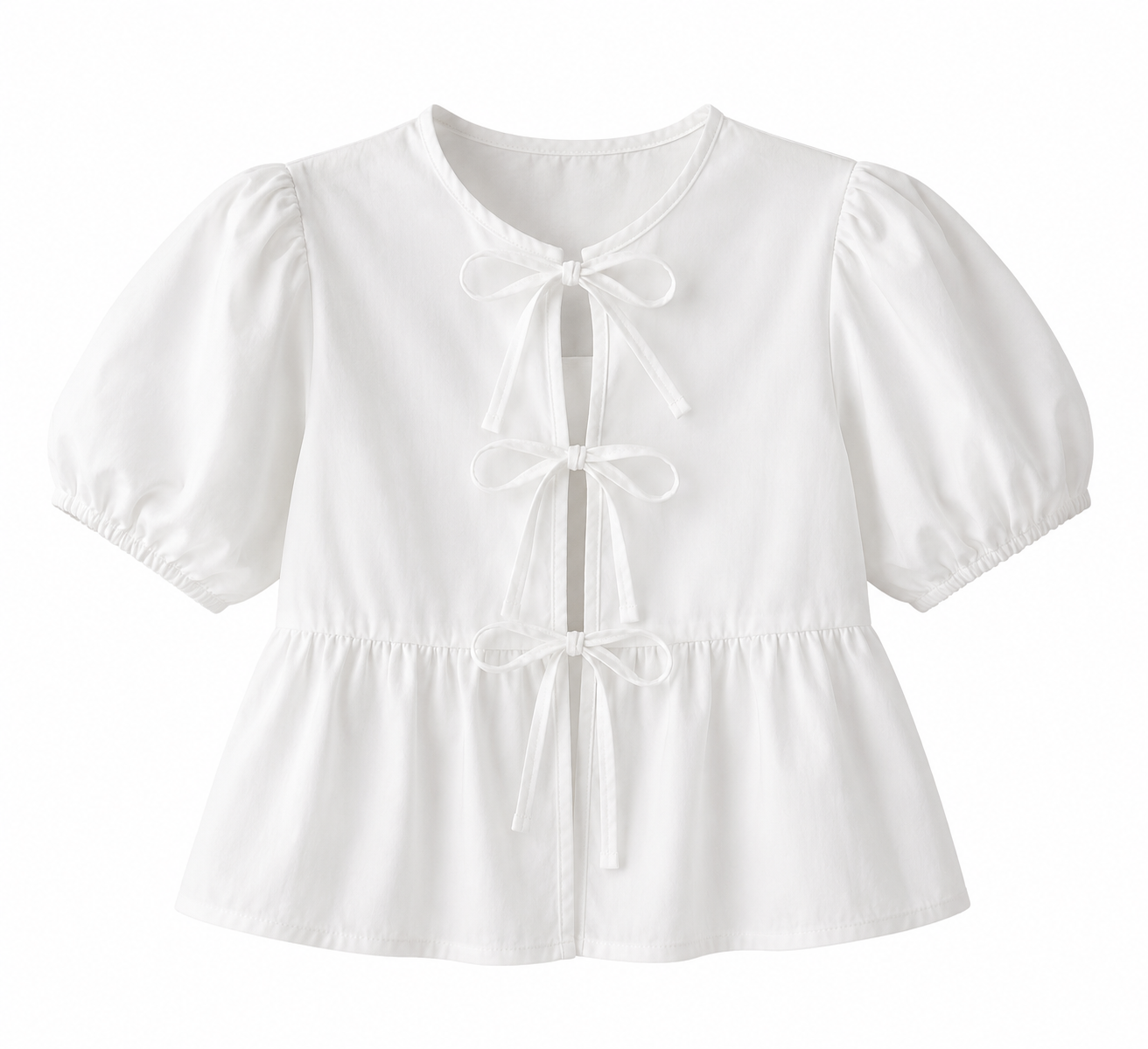 Puff Sleeve Casual Blouse