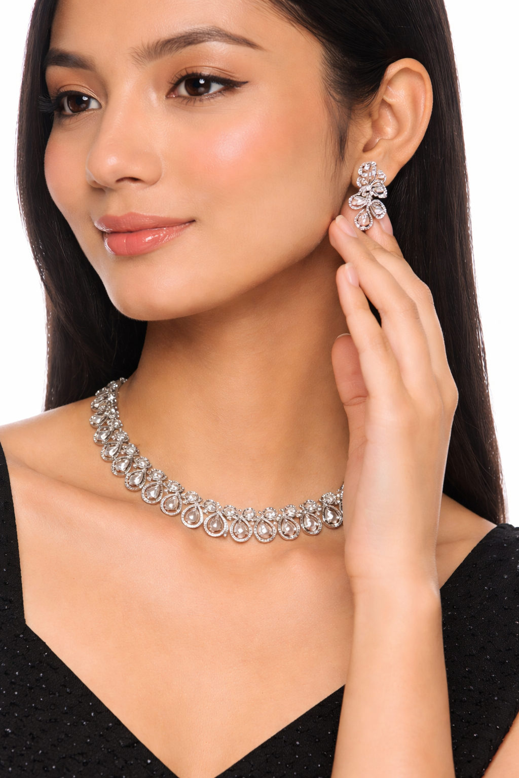 Elegant Crystal Necklace Set
